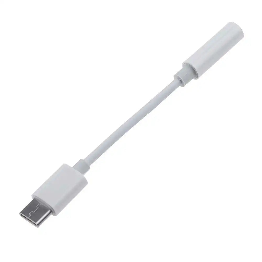 USB C Aux Adapter Type-c Jack Audio Cable Connector Earphones Zpaxo 1PCS White