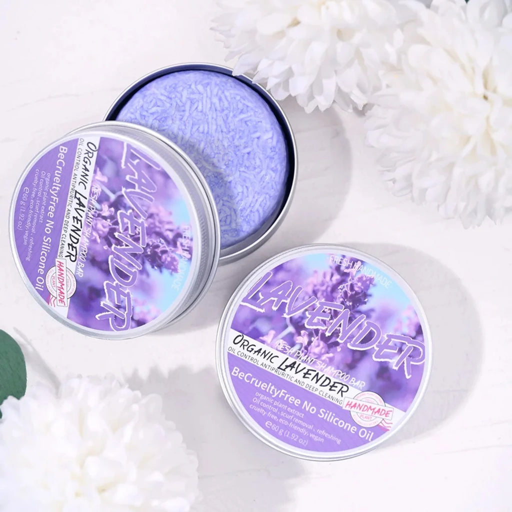 Lavender Shampoo Bar – Oil Control & Silicone-Free | Clean Hair Shampoo Bar Zpaxo