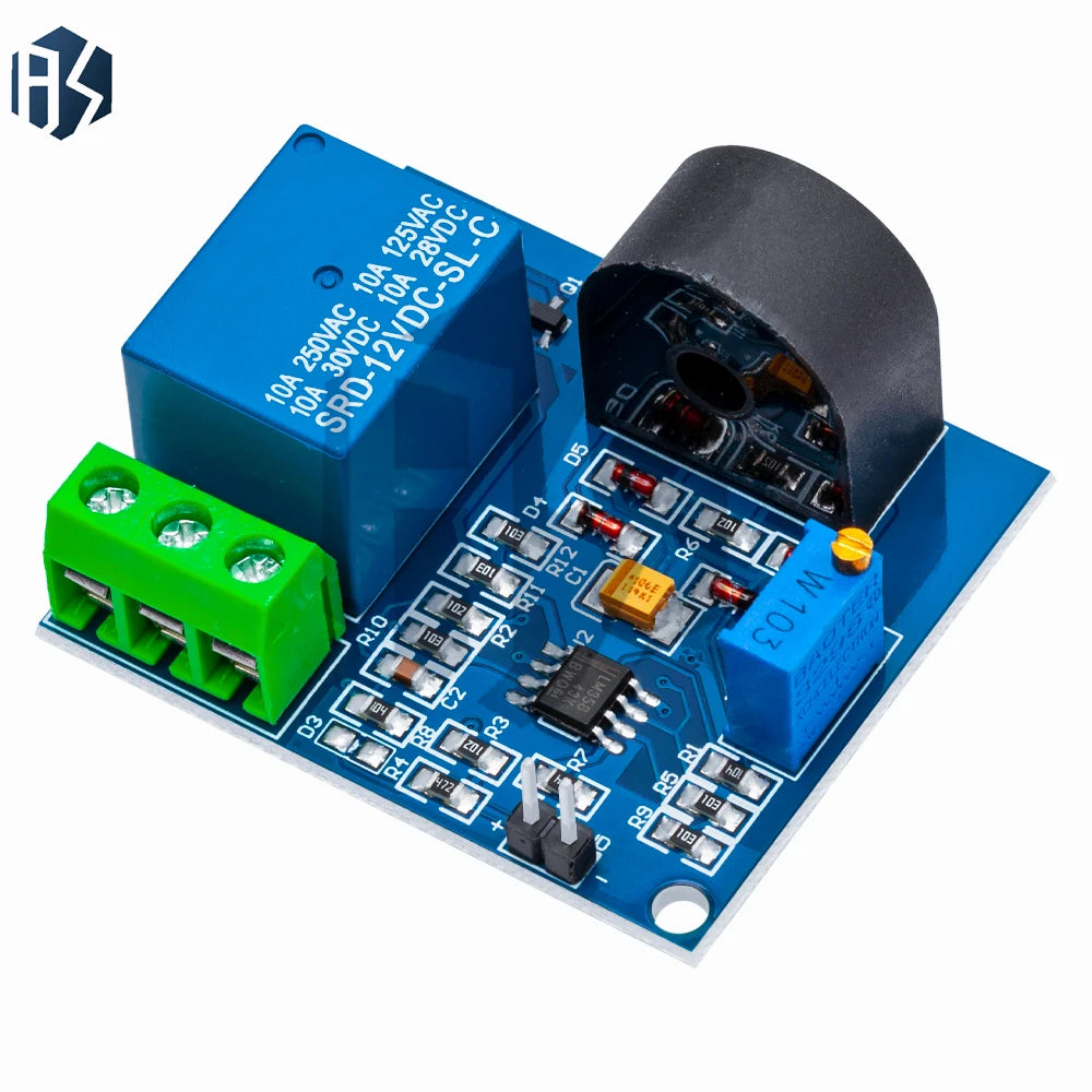 DC12V 5A AC Current Sensing Relay Module Overcurrent Protection Zpaxo