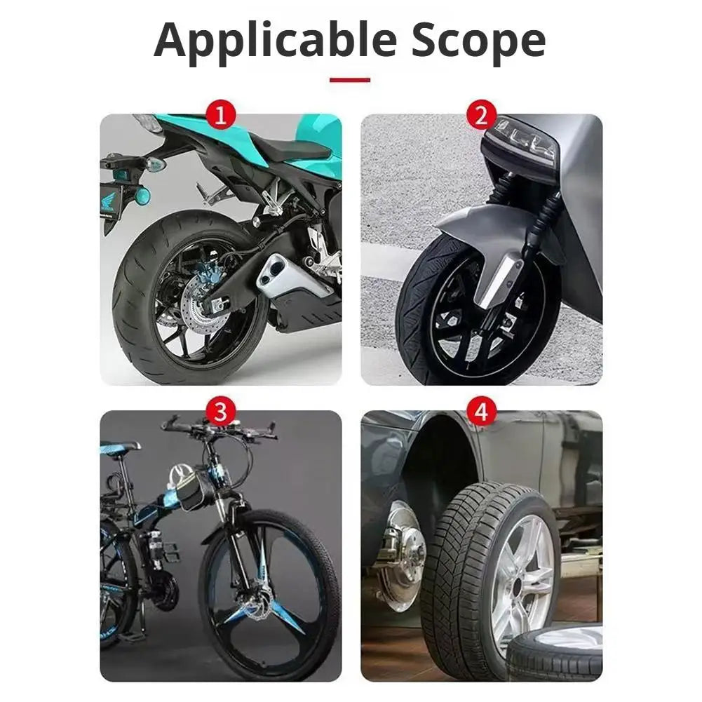 Tire Iron Spoon Lever Kit for Motorcycle, Bike & Scooter Tire Changing Tool Zpaxo