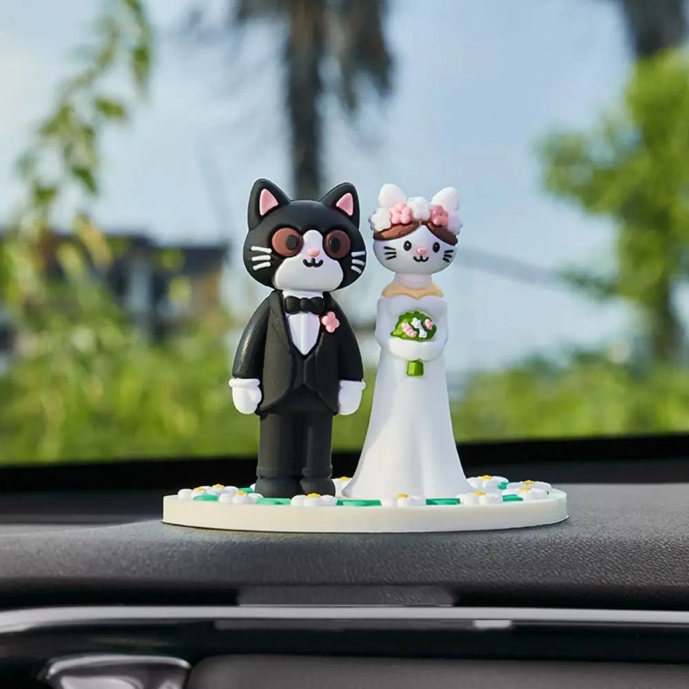 Bride Groom Car Ornaments Festive Floats Design Wedding Decoration Zpaxo