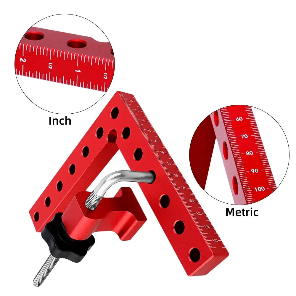 90° Right Angle Fixing Clip 120/140mm – L-Shaped Woodworking Clamp Woodworking Corner Clamp Zpaxo