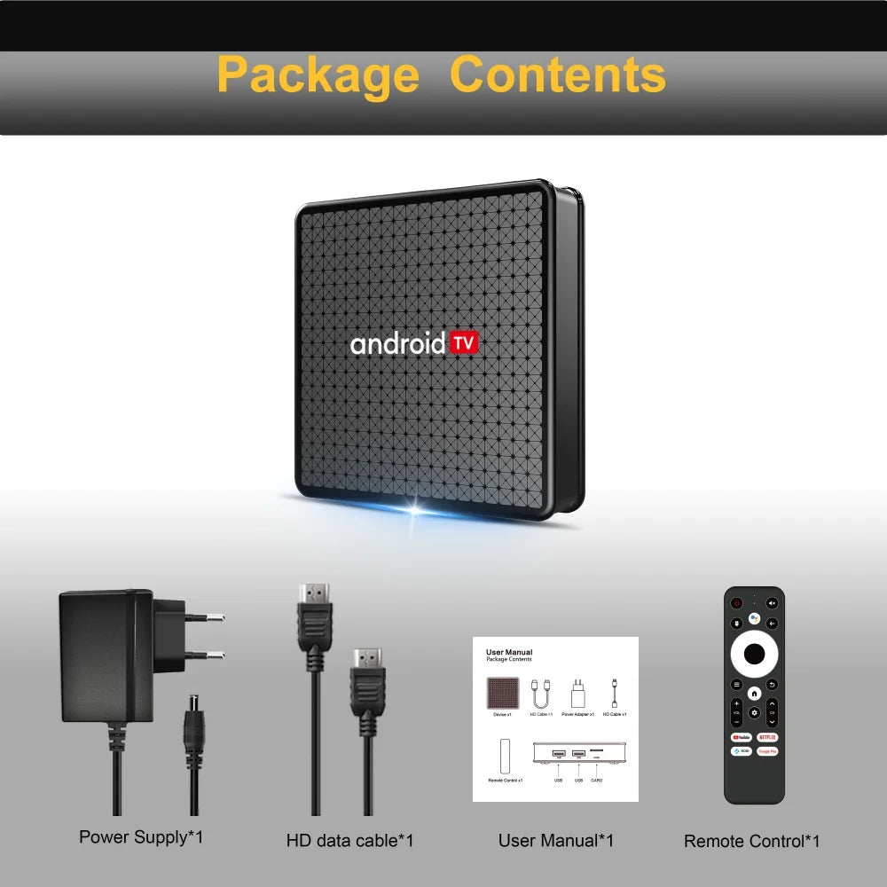 Wudung X5 TV Box AndroidTV Allwinner H313 4K HD Wifi HDR Portable Zpaxo