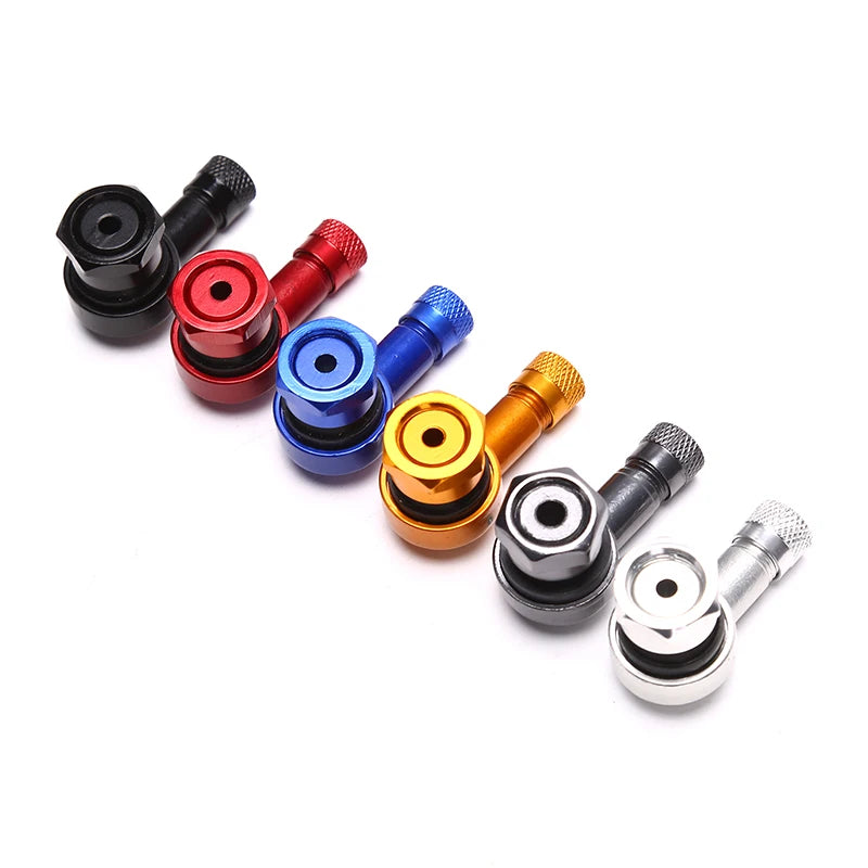 Aluminum Alloy Black Valve Motorcycle Rim 90 Degree Angle Wheel Tire