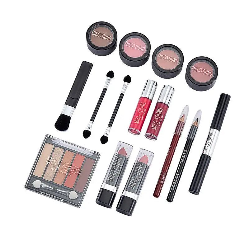 16-Piece Complete Makeup Kit for Women – Eyeshadow & Lipstick Makeup Gift Set Zpaxo