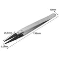 Durable Plastic-tipped Tweezers Antistatic Safety Interchangeable Zpaxo Black