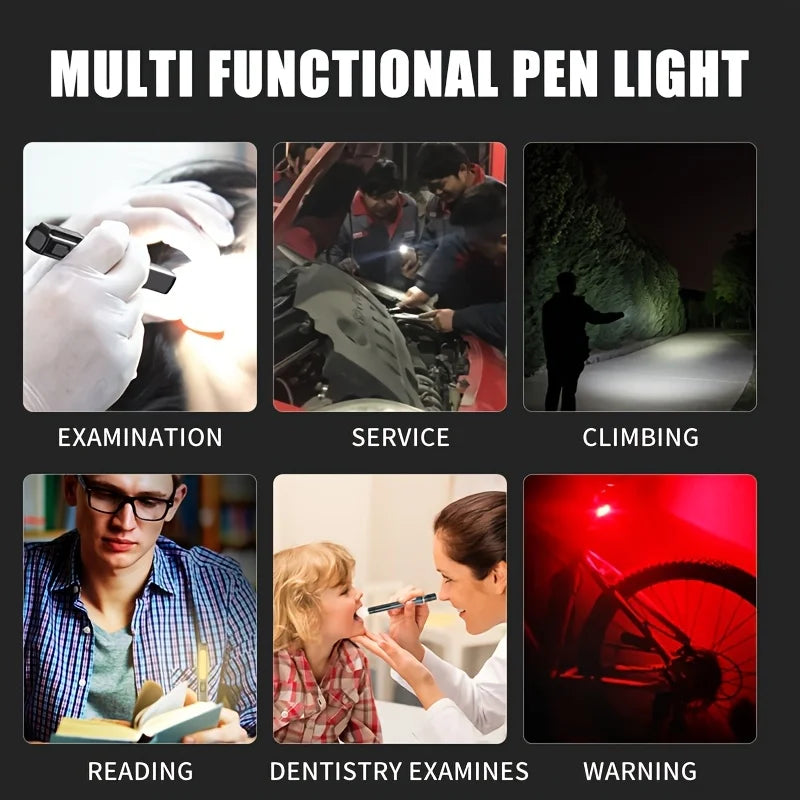 POCKETMAN Magnetic COB Pen Light – USB-C Rechargeable LED Torch