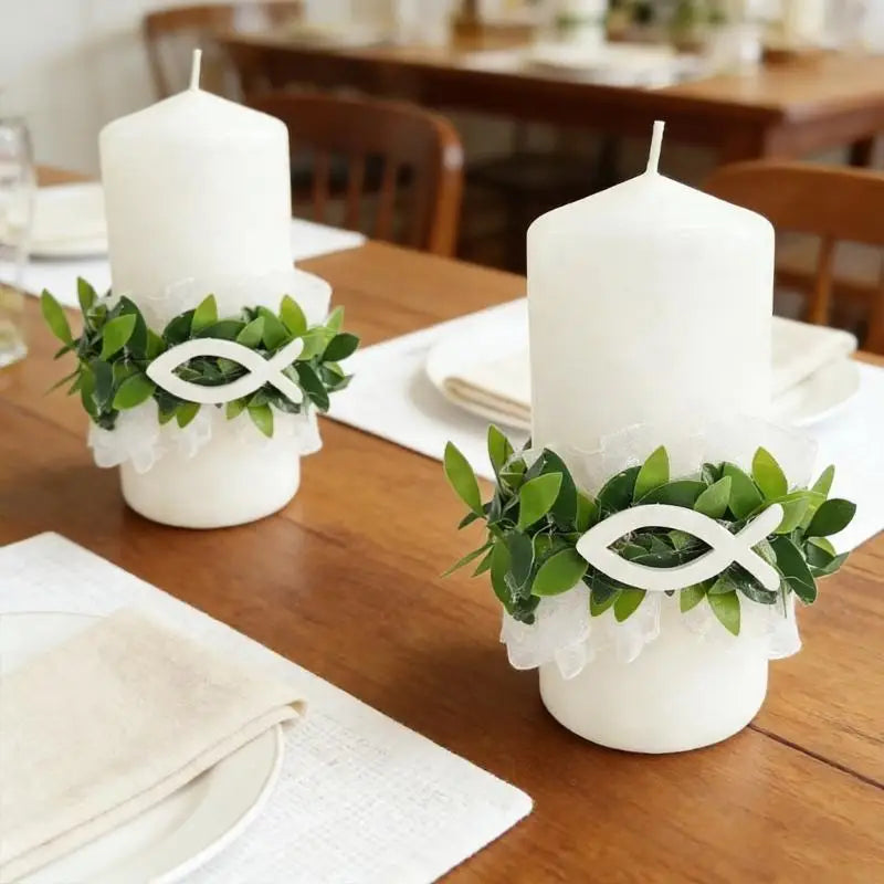 4Pieces Delicate Floral Wreaths Decors Perfect Wedding Anniversary