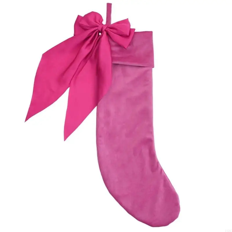 Bows Christmas Hanging Socks Stockings Candy Bag Decorations Home