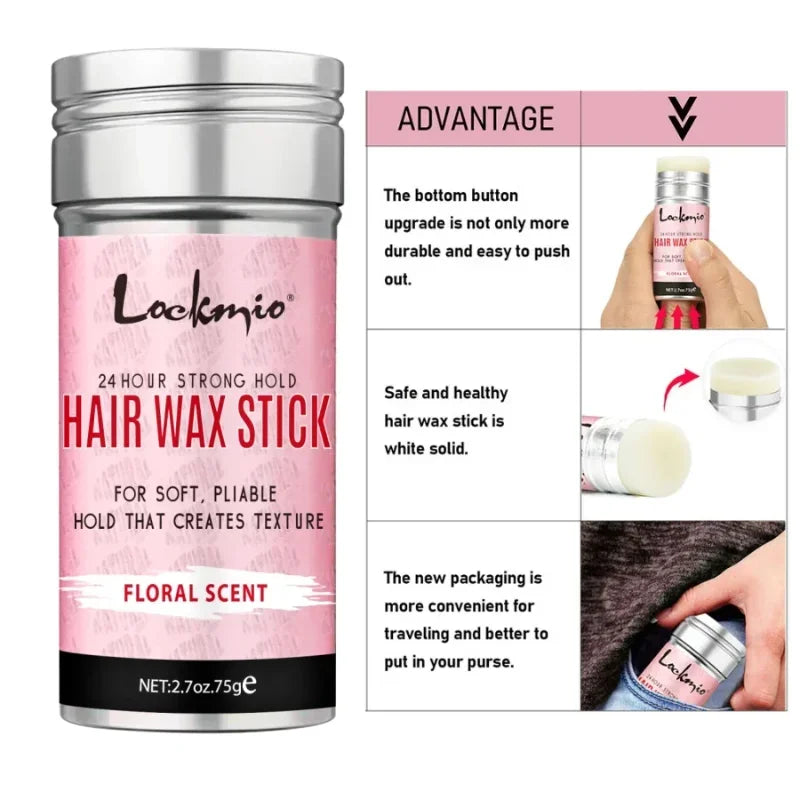 2026 New Arrival！Wax Stick Set Professional Styling Kit For Women Anti-frizz Smoothing Broken Back Hair Mud Messy Hairs Wax Rod Zpaxo