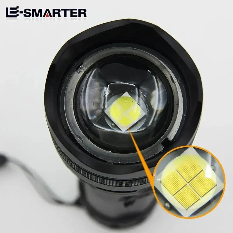 ESMARTER P50 LED Flashlight – 5-Mode Zoomable USB Torch