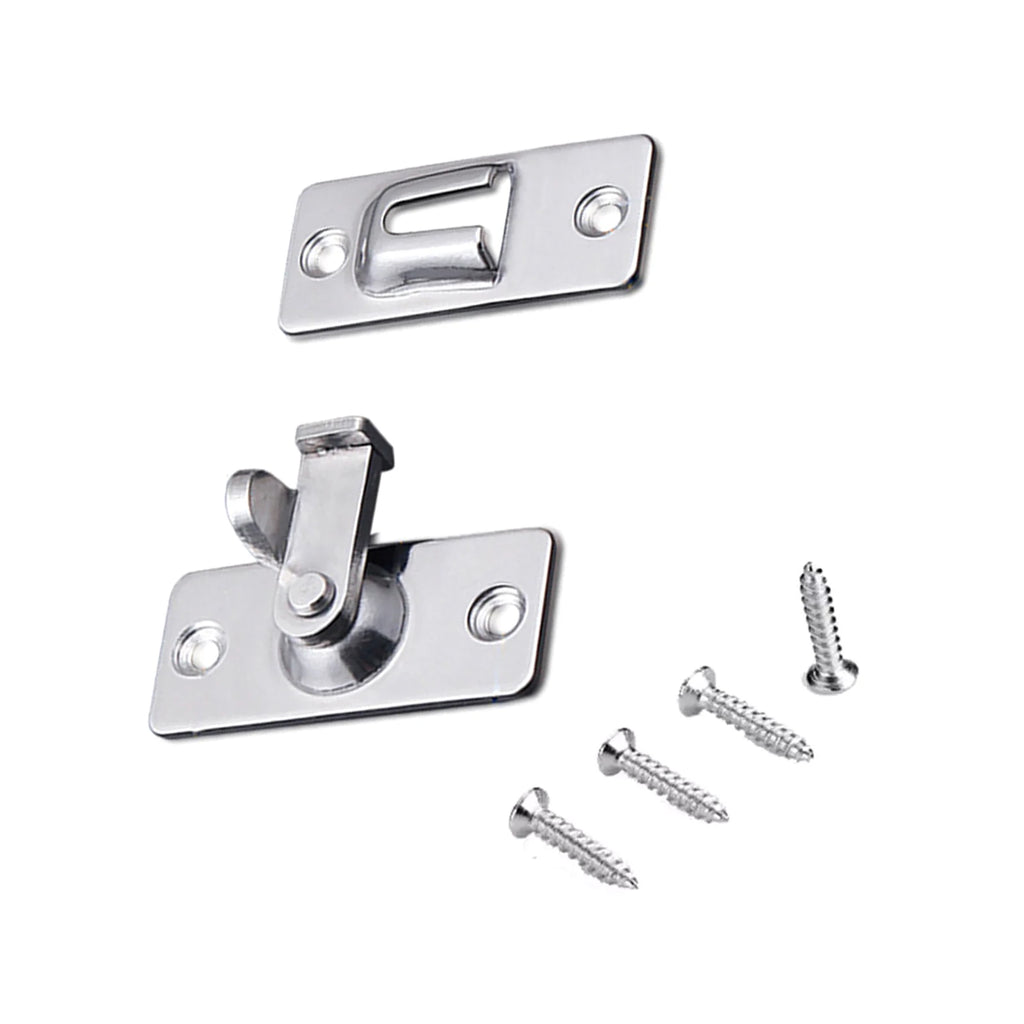 Door Latch Doors Lock Screws 90 Degree Right Angle Buckle Hasp