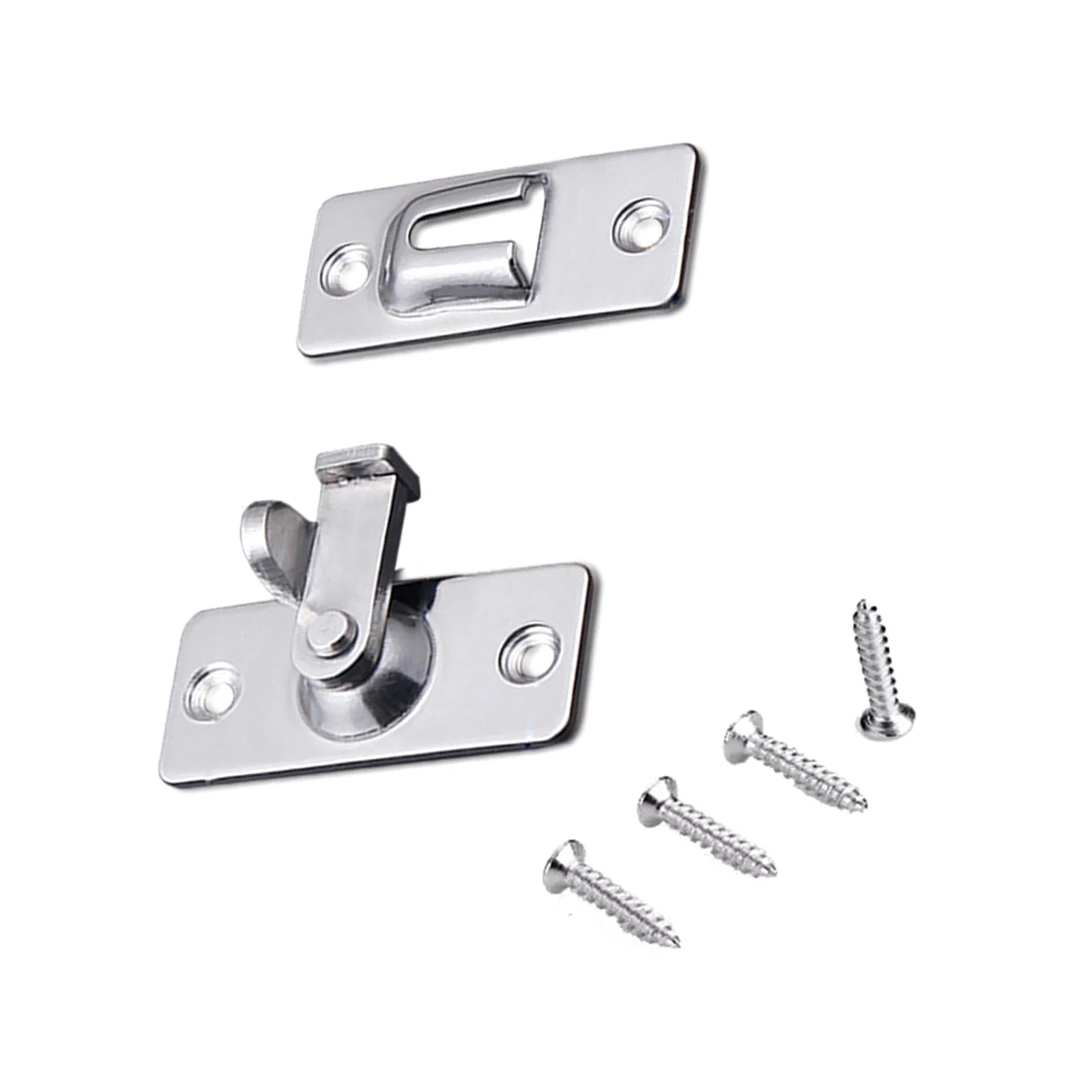 Door Latch Doors Lock Screws 90 Degree Right Angle Buckle Hasp