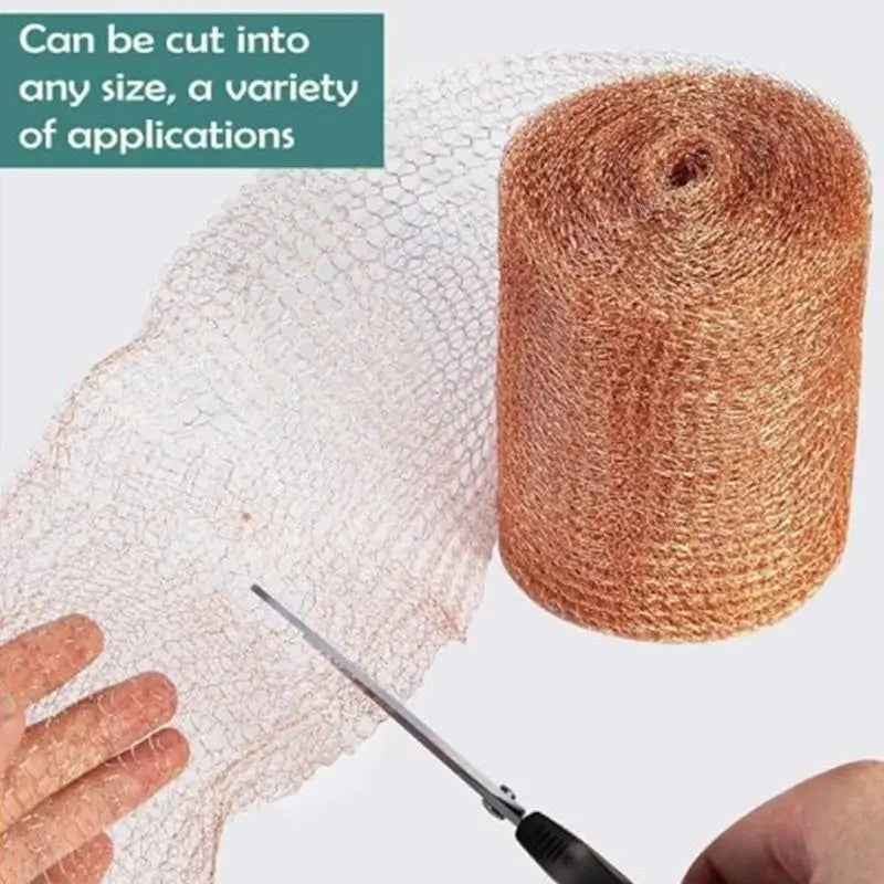 Copper Anti-Snail Wire Mesh Net Signal Shielding Net Wire Pest Rodent Net Copper Mesh Garden Supplies 3/4/6/9m Zpaxo