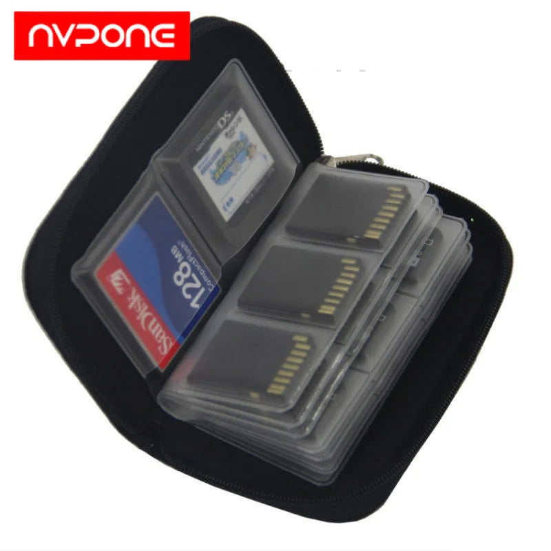 Memory Card Cases 22 Slots Storage Bag CF SD Micro SDHC MS DS Gameing