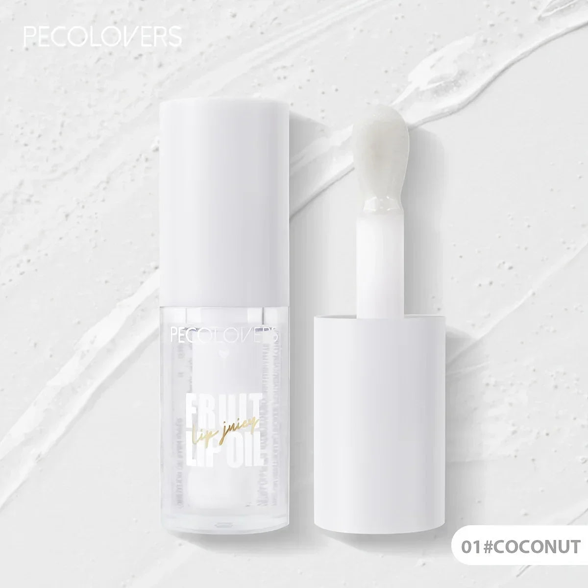 BIG Fruit Lip Oil Lip Enhancer Plumper Big Brush Moisturising Clear Lip Gloss Sexy Lip Makeup Care Cosmetics for Women Girl Lady Zpaxo 01