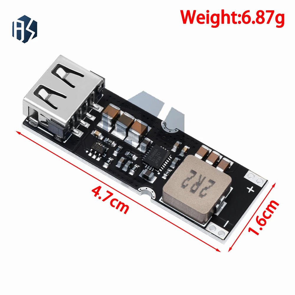 TPS61088 Step Up Power Module 3 7V 4 2V 5V 9V 12V USB QC2 0 QC3 Zpaxo