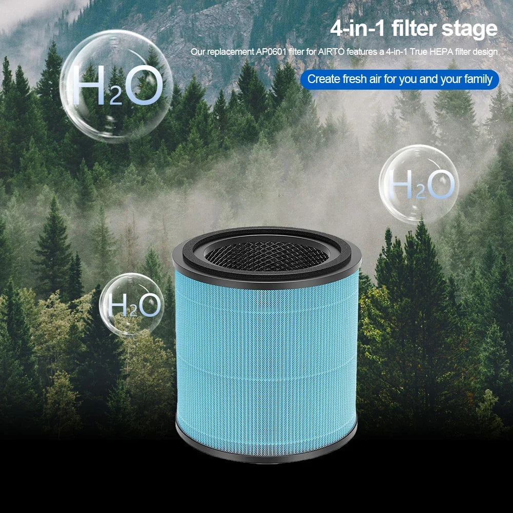 AP0601 Air Purifier Replacement Filter Accessories Parts Filter Cartridges AP0601 Air Filter Compatible with AIRTOK Air Purifier Zpaxo Default Title