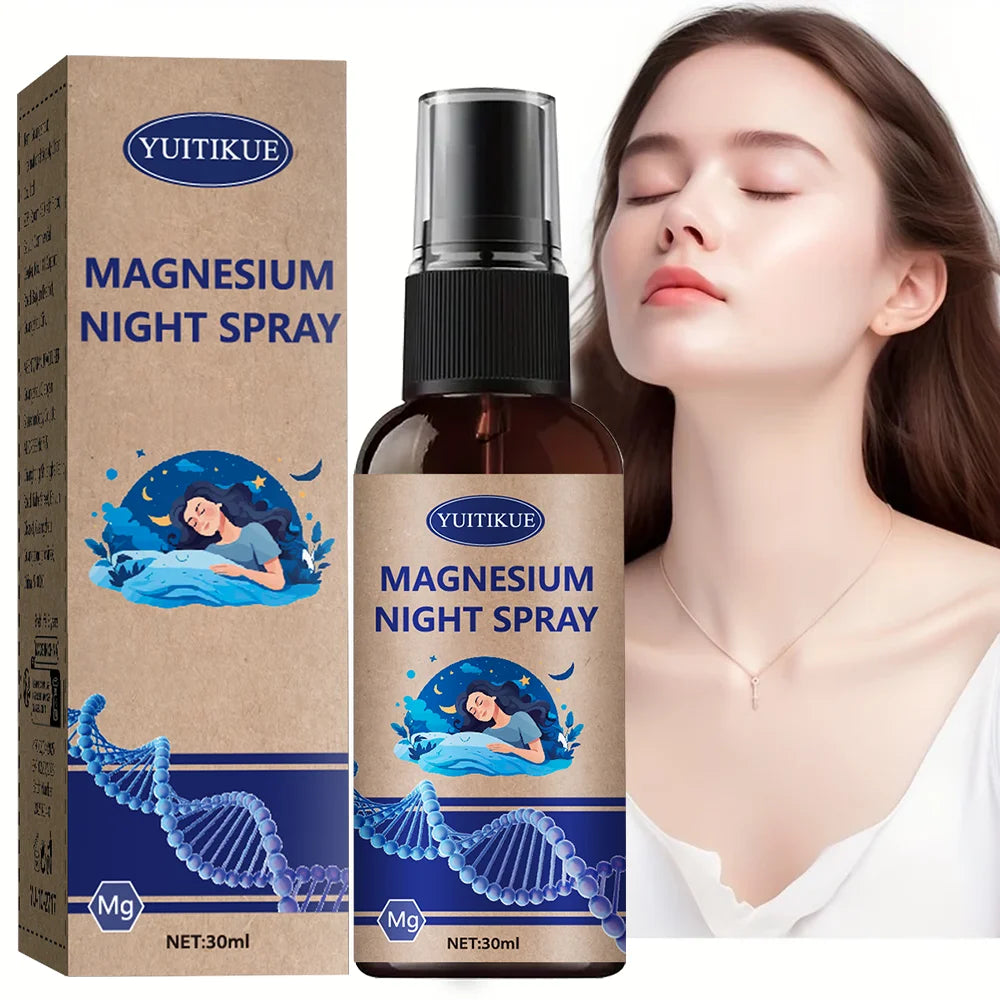 Magnesium Night Spray with Lavender Oil – Sleep & Relaxation 30ml Magnesium Body Spray Zpaxo