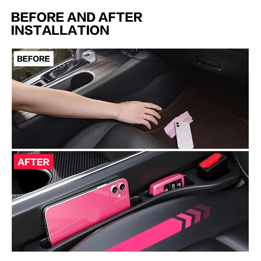 2-Pack Car Seat Gap Filler – Universal Crevice Organizer