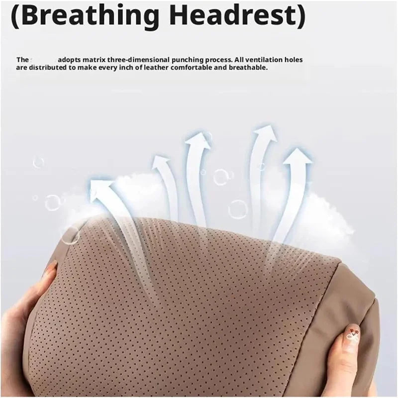 Car Headrest Neck Pillow – Memory Foam Lumbar Support Cushion