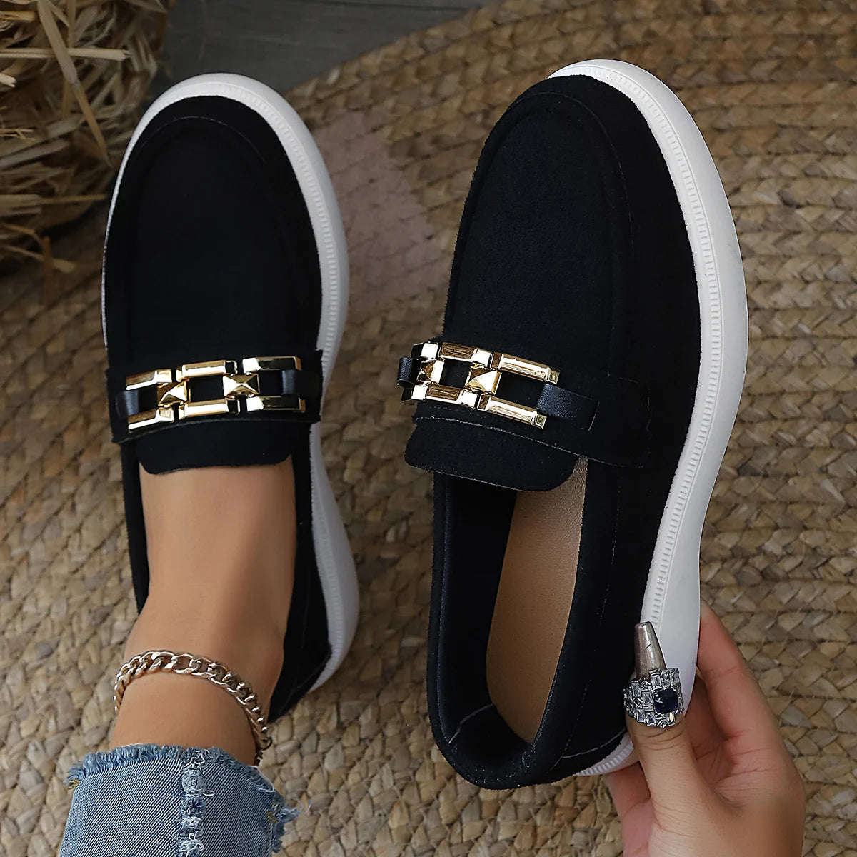 Women Loafers Casual Comfortable Platform Shoes Femme 2025 New Trend Spring Autumn Shoes Ladies Walking Non Slip Sneakers Women Zpaxo