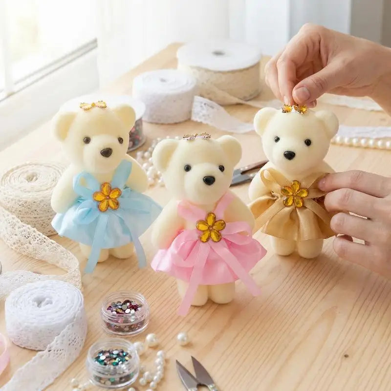 Graduation Party Bouquet Bear Cartoon Dolls DIY Plush Filler Zpaxo