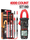 ANENG ST180 AC Current Multimeters 4000 Counts Digital Clamp Meters Zpaxo ST180 red