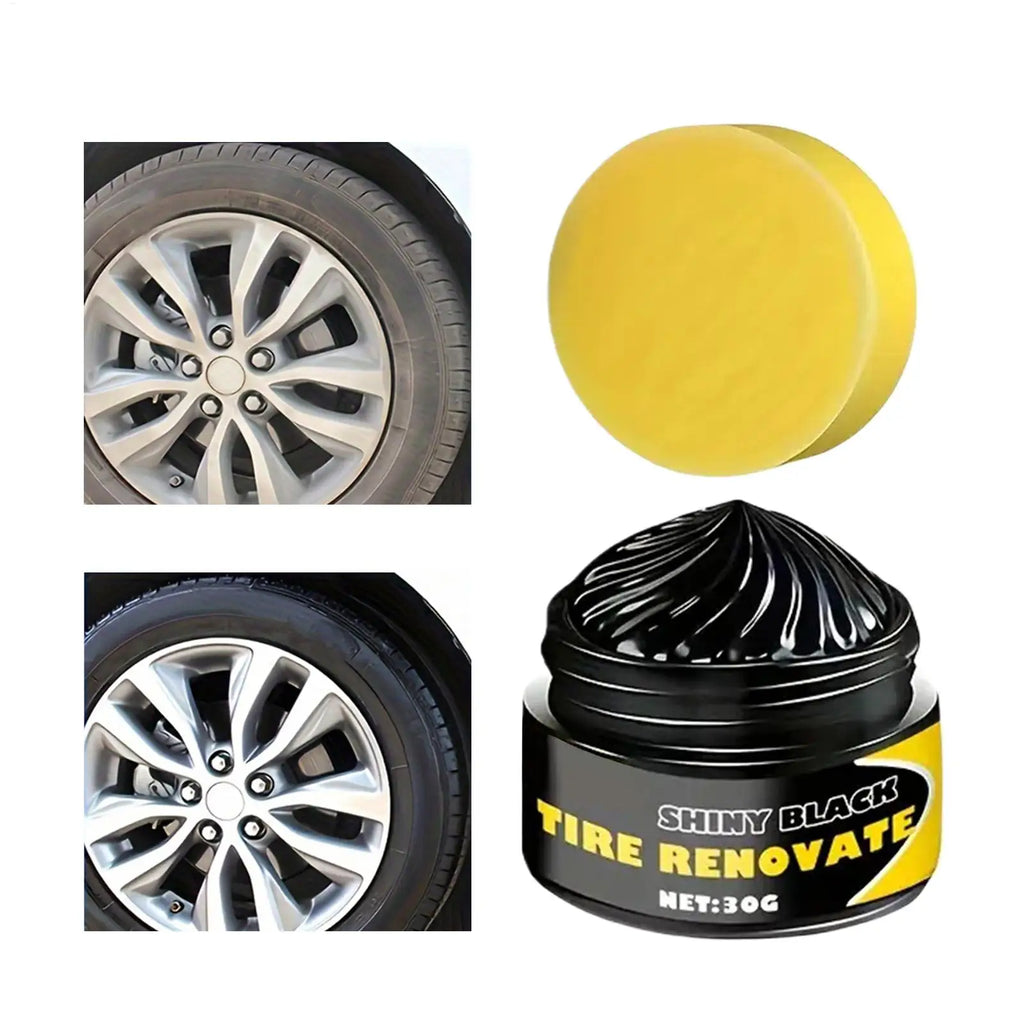 Car Tire Wax Gloss Repair Agent Crack-resistant Wheel Restorer