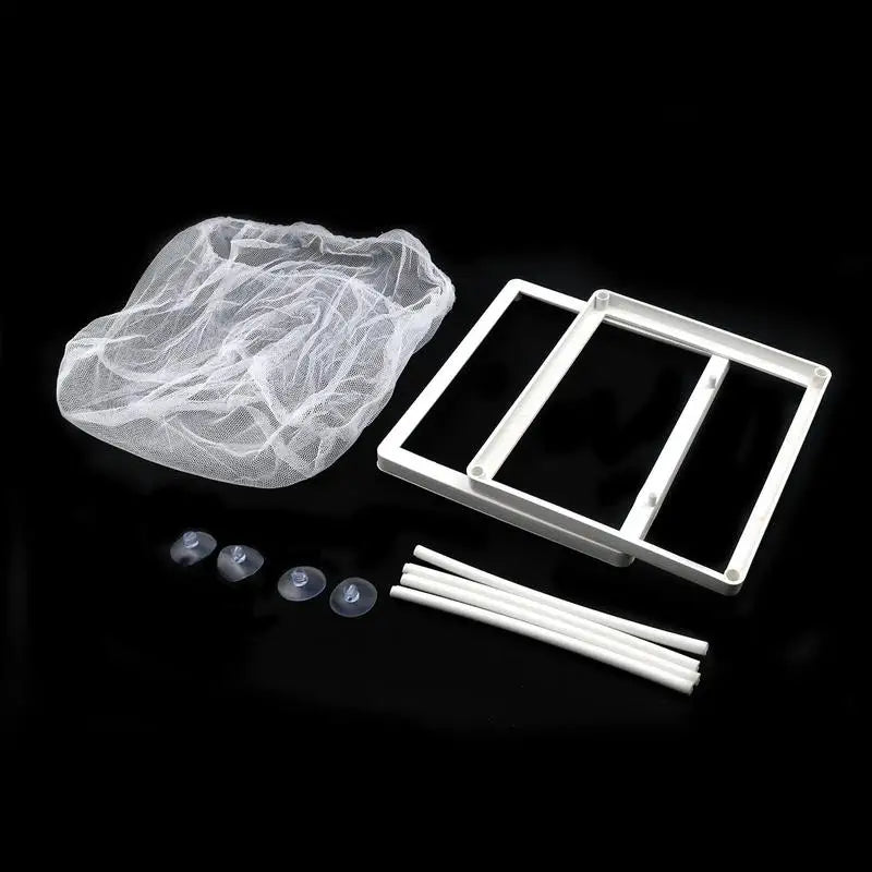 Aquarium Isolation Box Fish Hatchery Net Breeding Suction Cup Fixed