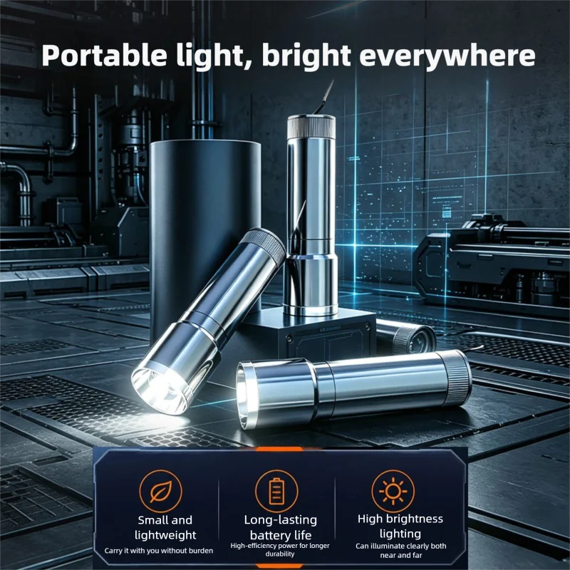 Mini Compact Brightness Multifunctional Flashlight Outdoor Portable