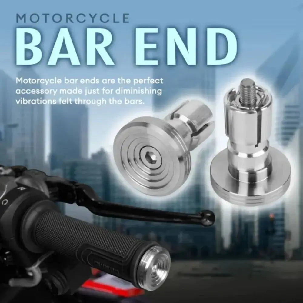 CNC Aluminum Alloy Motorcycle Handlebar End Plugs Shock-absorbing Zpaxo