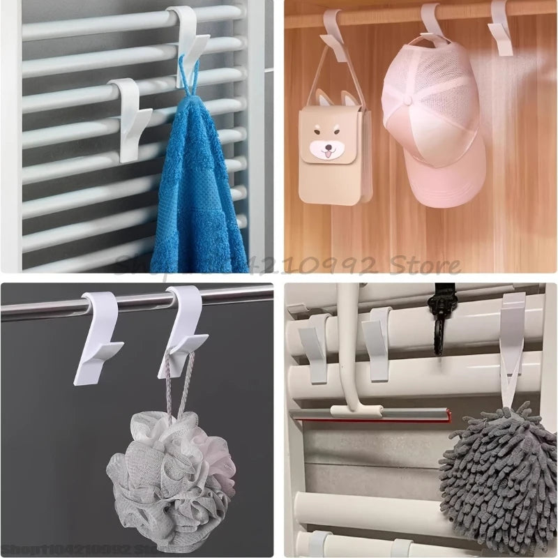 Multi-Purpose Heating Hook Coat Hook Towel Rack Radiator Bracket Bathroom Hook Clothes Hanger Soft Scarf Rack Towel Rack Zpaxo