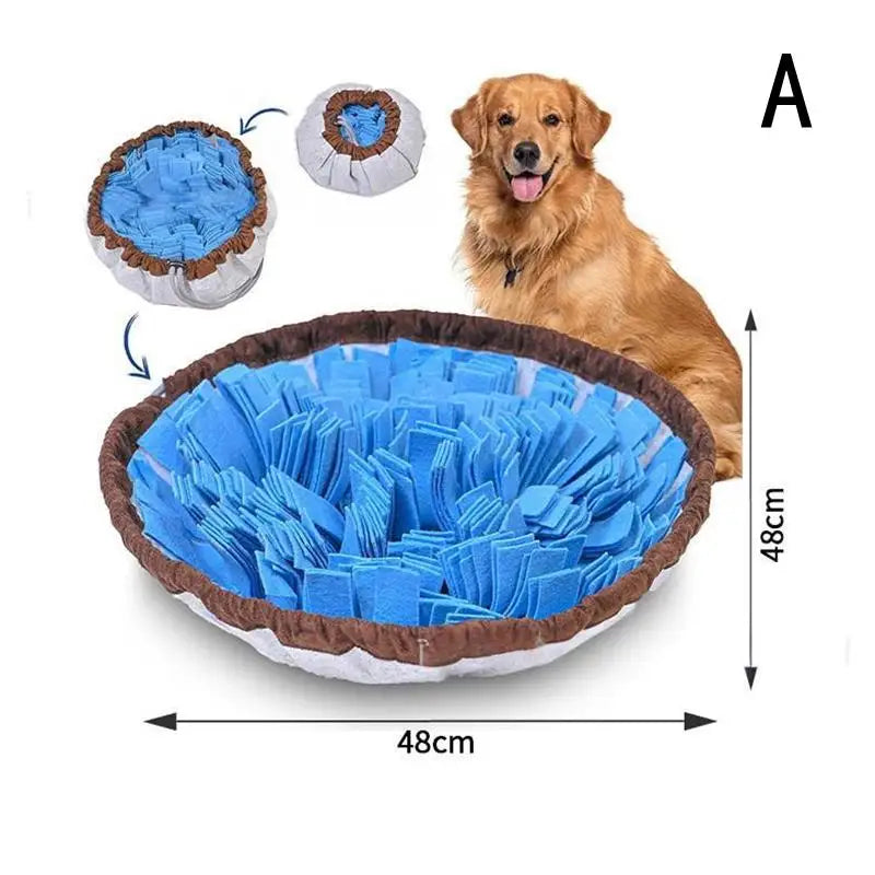 Cats Dogs Bowl Travel Use Pet Snuffle Mat Interactive Feed Game Zpaxo A