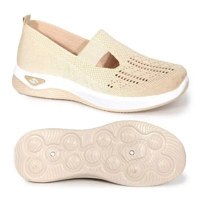 Women's Shoes Spring Middle Aged Elderly Mom Soft Soled Breathable Zpaxo