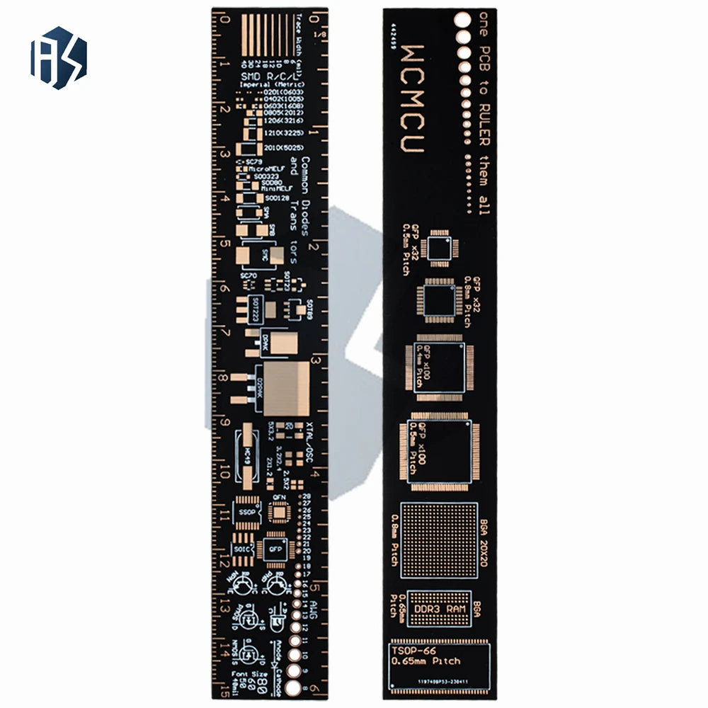 1‌~5PCS Multifunctional PCB Reference Ruler v2.6 – Integrated SMD Trace Width Guide for Electronic Engineers Zpaxo