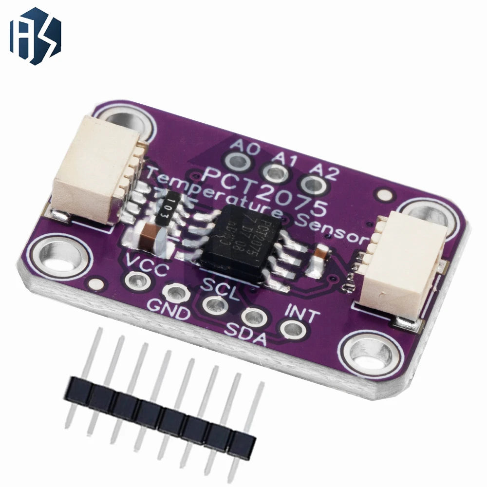 DC 3V-5V PCT2075 Digital Temperature Sensor Breakout Board STEMMA QT Zpaxo