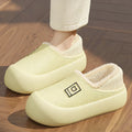 Waterproof Cotton Shoes Women Indoor Plush Warm Bags Slippers