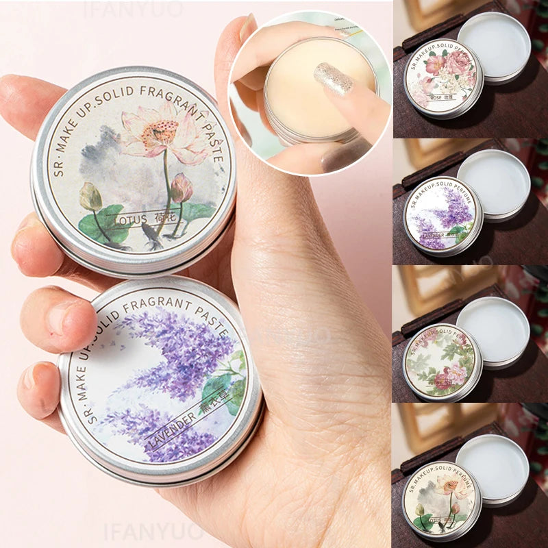 Solid Perfume Portable Balm Long Lasting Fragrances Floral Jasmine