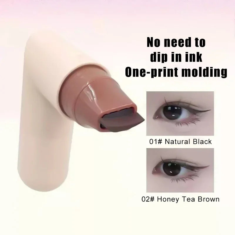 Black Brown Liquid Eyeliner Stamp DIY Triangle Eye Liner Extension Zpaxo