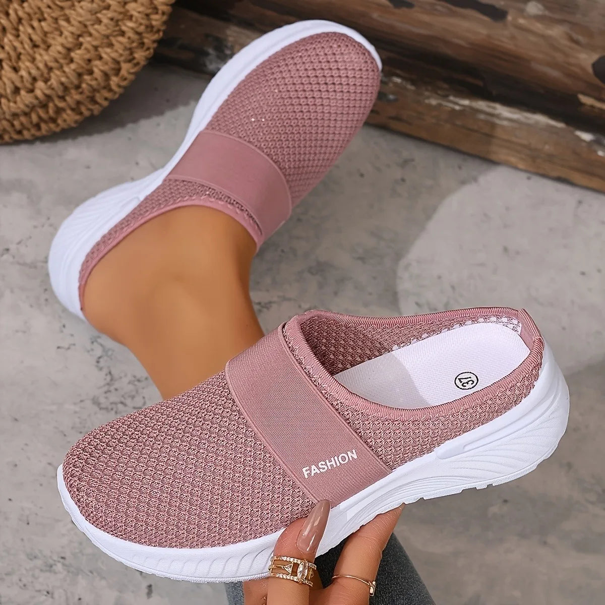 Women'S Casual Sports Shoes, Slip-On Breathable Lightweight Outdoor Walking Shoes,Comfortable Casual,Suitable for Summer Outdoor Zpaxo