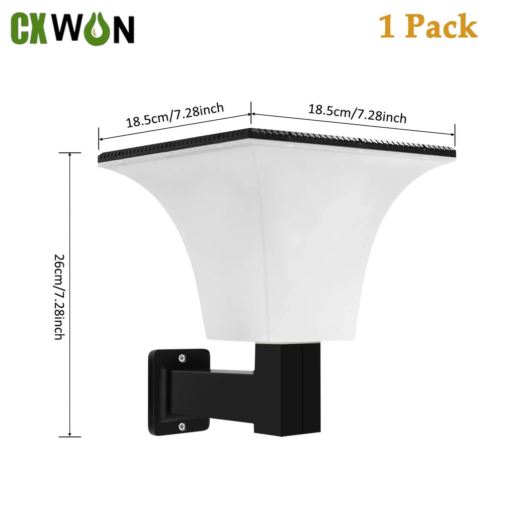 Solar Wall LED Lights Radar Sensor Outdoor Waterproof Stigma Light Zpaxo