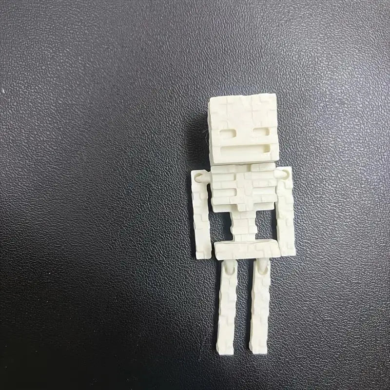 Pixel Skull Statue: 1pc/3pcs Plastic Desk/Ornament for Halloween & Gift, Car/Home Decor Zpaxo 1pcs white