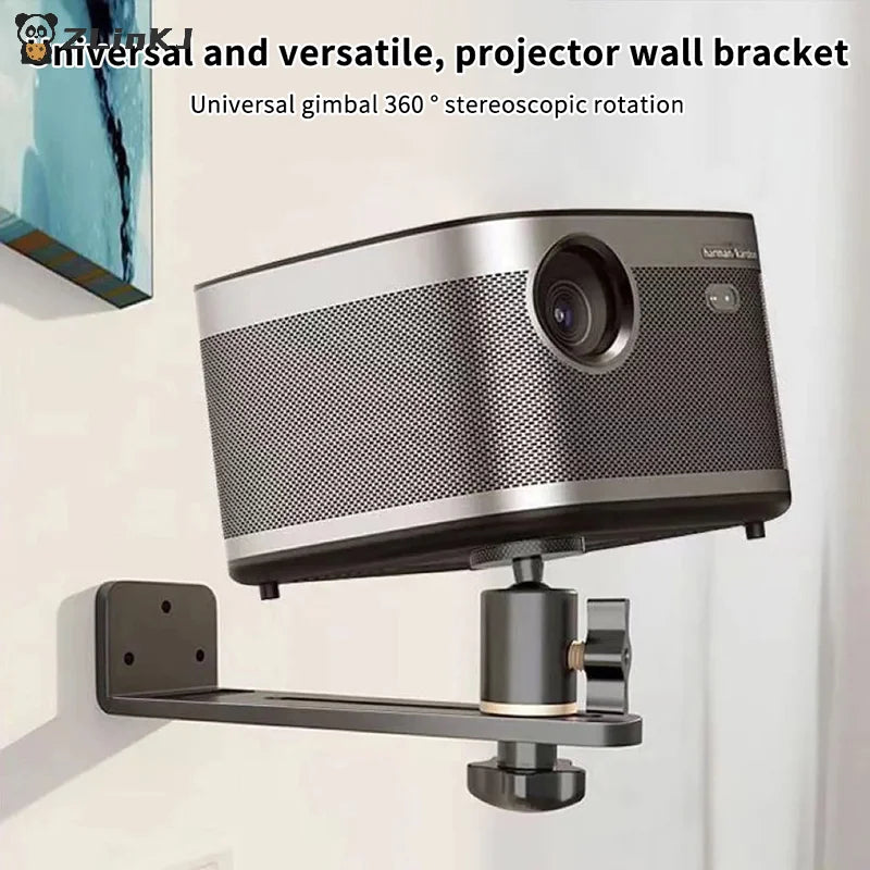 ▶Portable Projector Bracket 360° Rotatable Wall Mount Beamer Holder Universal 1/4 Screw For XGIMI JMGO Dangbei Projector Stand Zpaxo