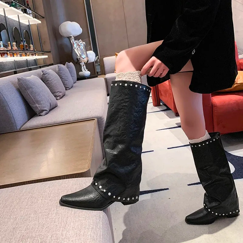 Luxury Women's Shoes Exquisite Rhinestone Ankle Boots Woman Fashion