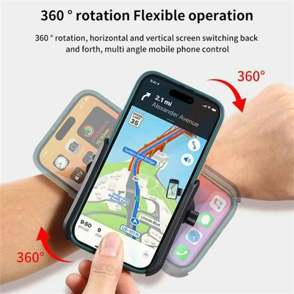 Universal 360 Rotation Multi-function Phone Holder Car Wristband