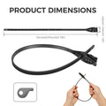 Cable Tie Helmet Lock 3 Digit Combination Steel Core Anti Theft Portable Zip Strap For Motorcycle Bicycle Scooter Luggage Skis Zpaxo Style 1 53cm