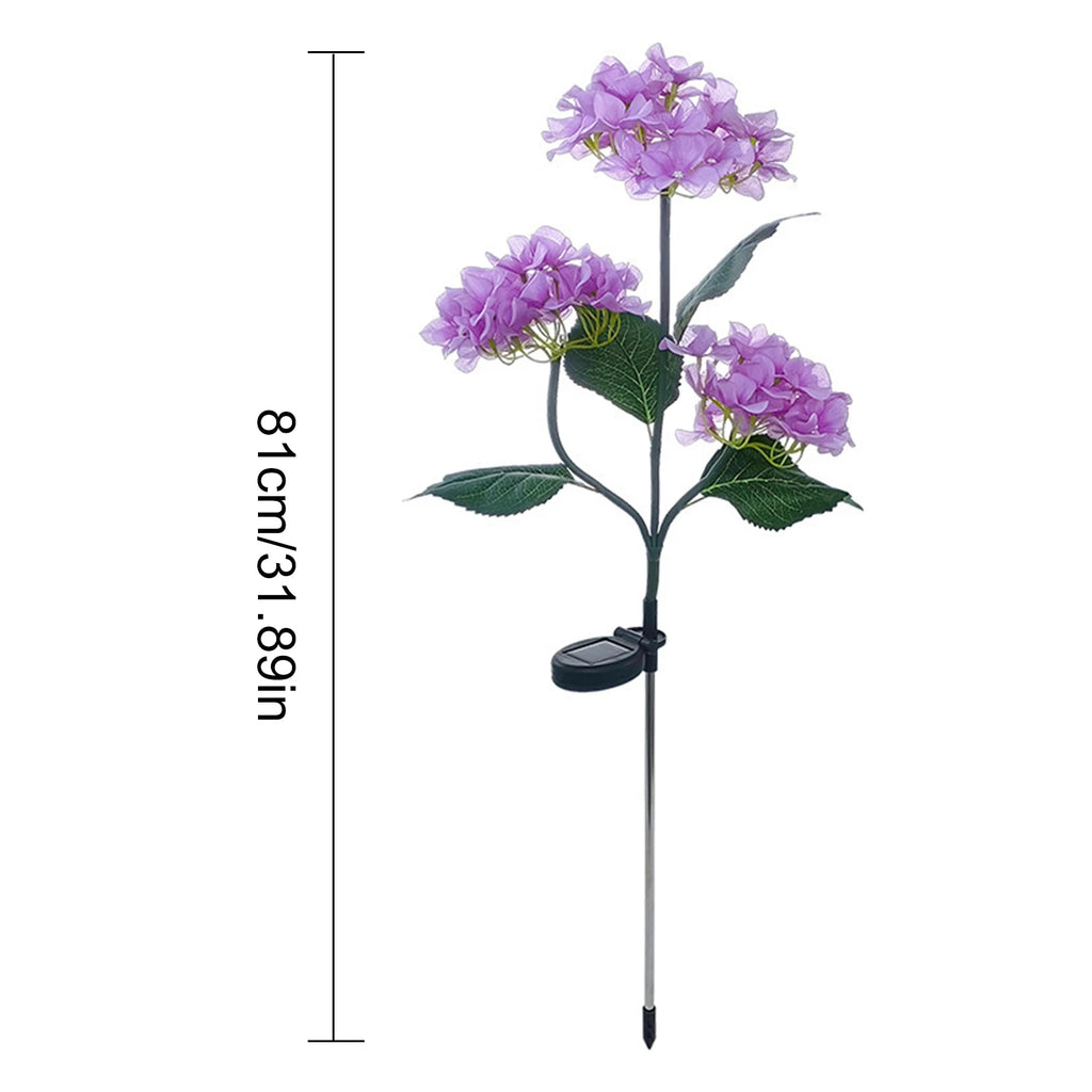 Twinkling Tree Hydrangea Lights 15H Lighting Time Adjustable Leaves