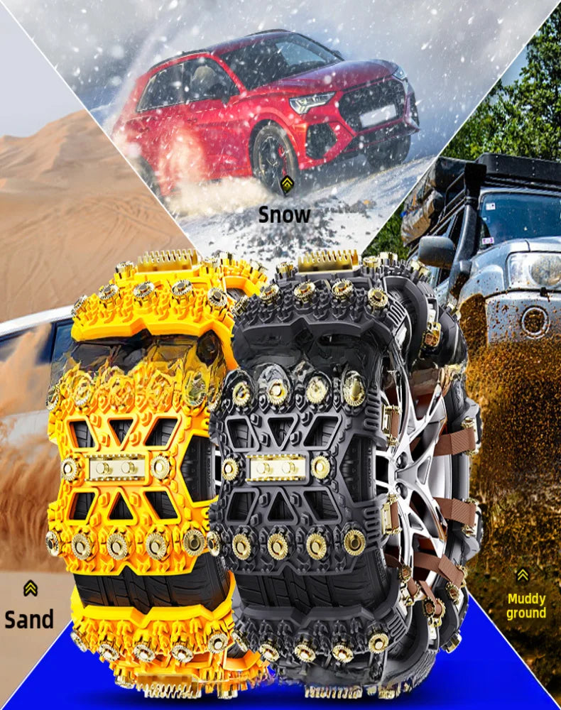 TPU Snow Chains for Cars, SUVs & Off-Road Vehicles