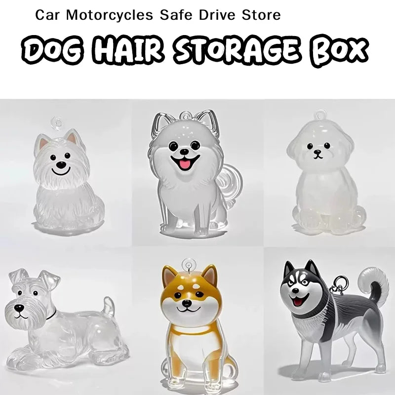 Dog Hair Storage Pendant Keychain Transparent Cat Fur Keepsake